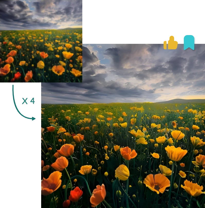 Photo upscaling demonstration